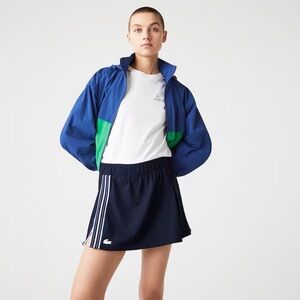NWT Lacoste Houndstooth Breathable Tennis Skirt  - Navy (36)